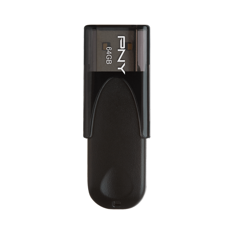 PNY USB Flash Drive Attache4 Black 64GB Fr